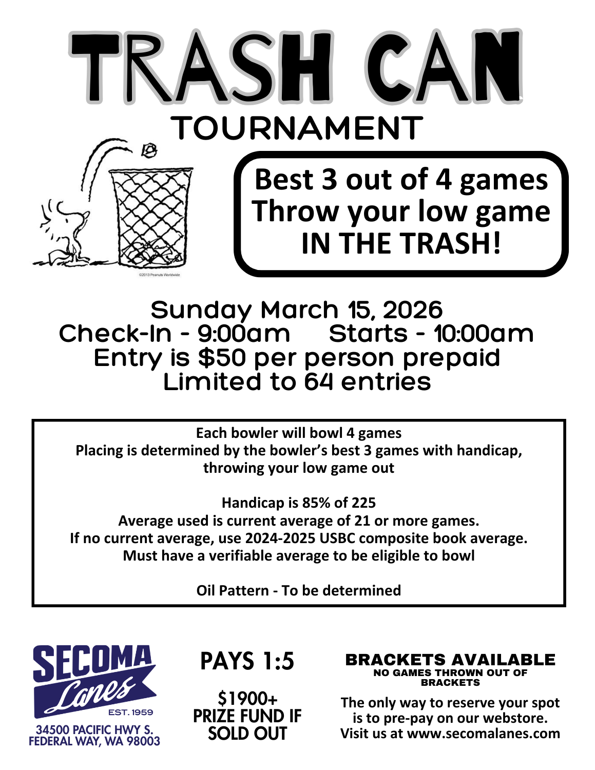 Trash Can Tournament - March 15, 2026