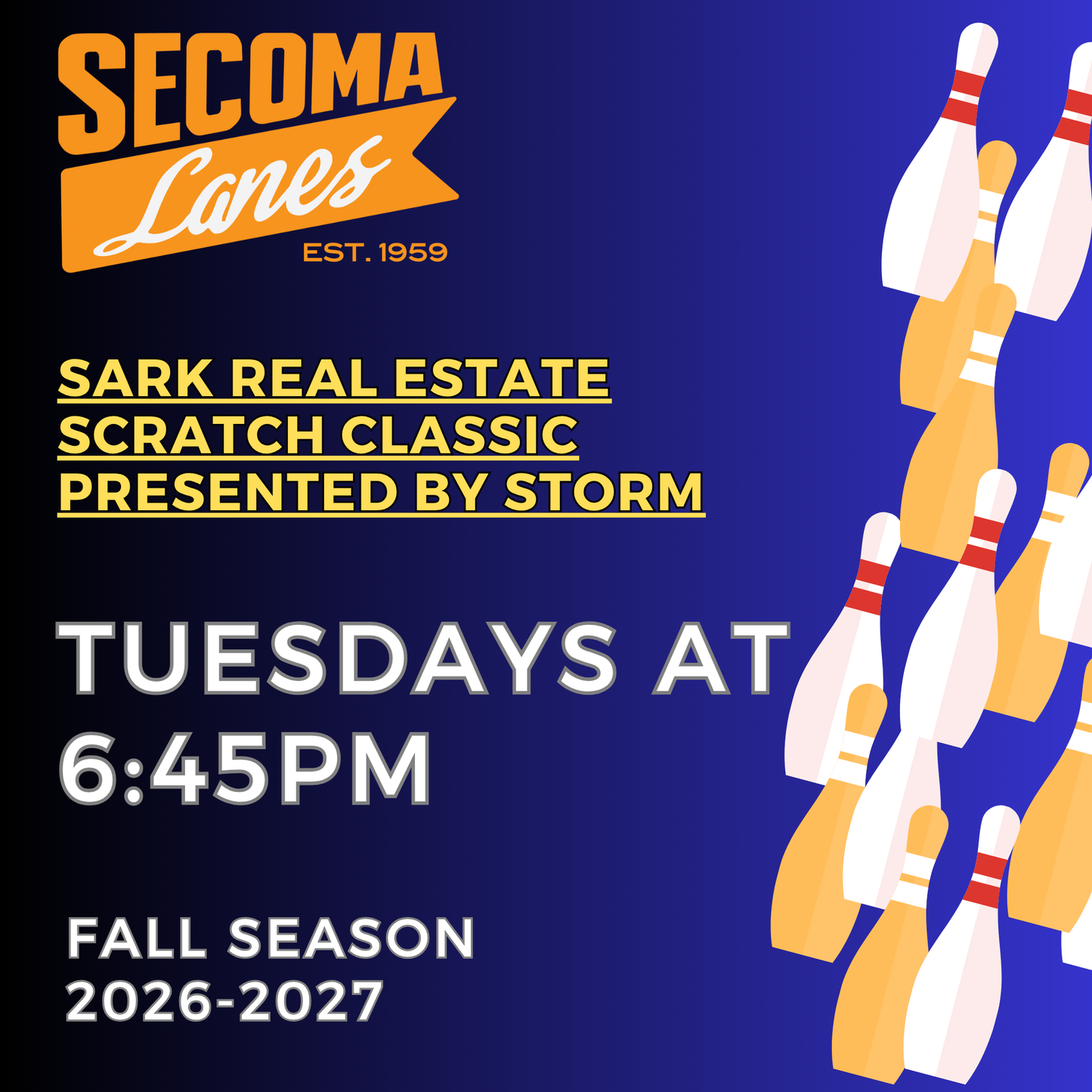 Sark Real Estate Scratch Classic presented by Storm - 2026-2027 Season